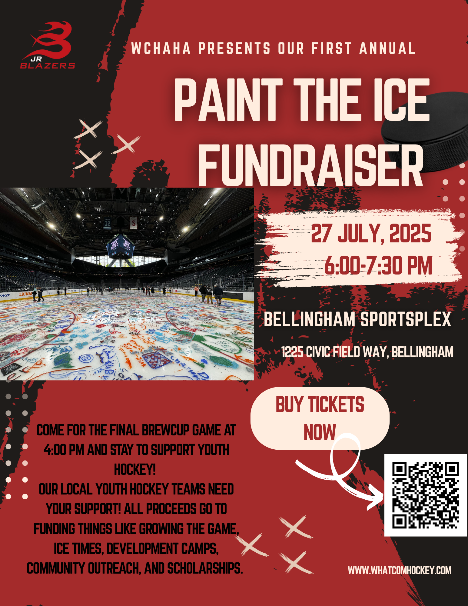 Paint the ice Fundraiser (flyer)