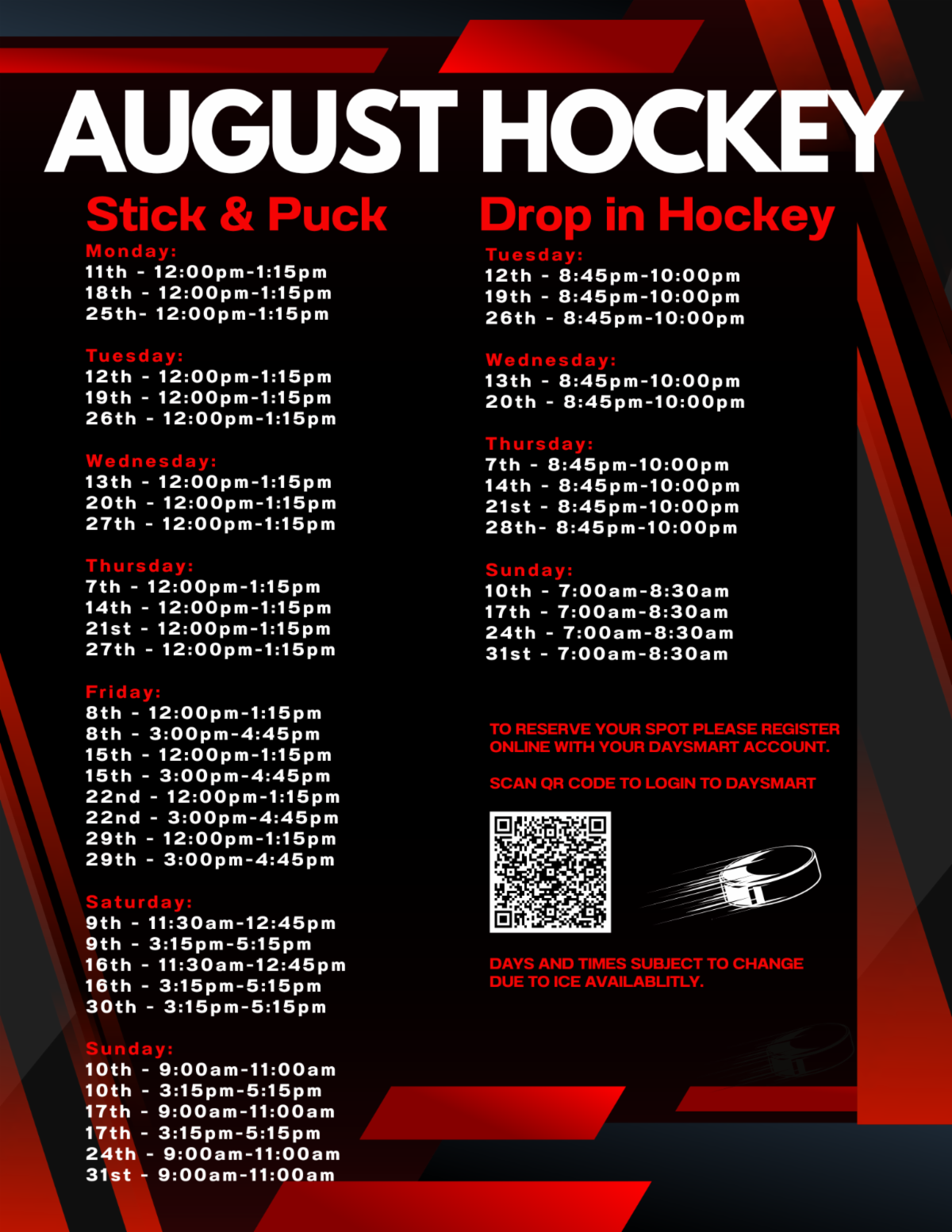 Hockey Drop In Stick _ Puck -2025-2