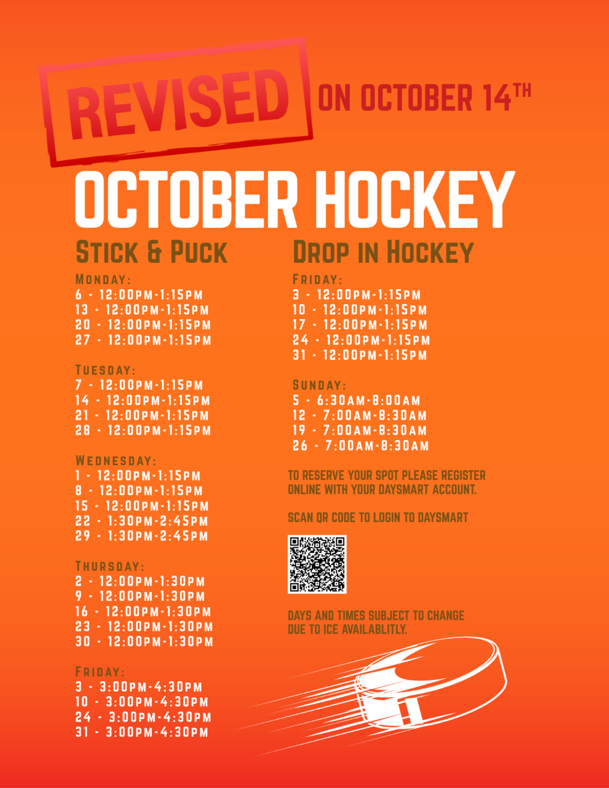 Hockey Drop In Stick _ Puck -2025-2